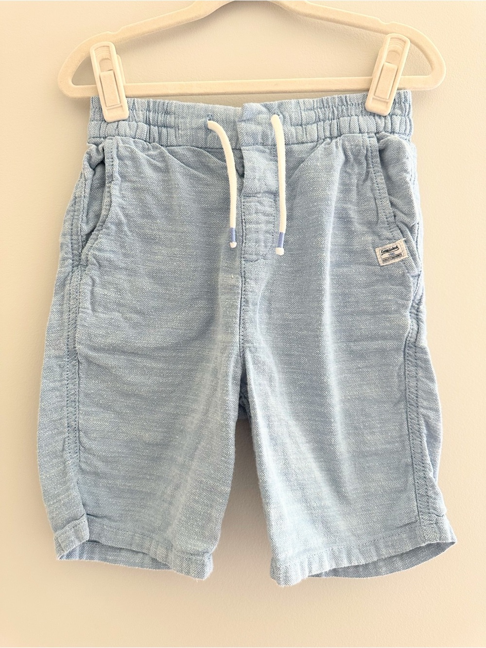 H&M Boys Light Blue Pull-On Shorts, Size 8–9Y / 134